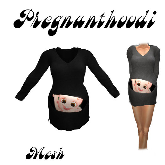 Pregnanthoodi-black