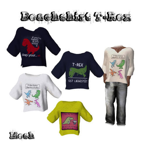 Beachshirt T-rex *PROMO*