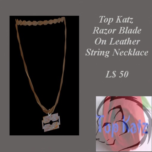Top Katz- Razor Blade Necklace