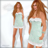 *Lurve* Calli Mesh Cocktail Dress - Aqua