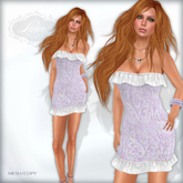 *Lurve* Calli Mesh Cocktail Dress - Violet