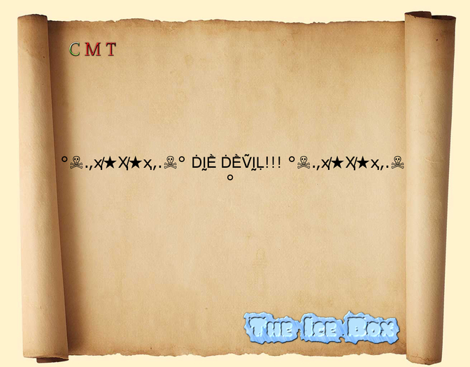 Die Devil  ...:::The Ice Box Gestures:::...