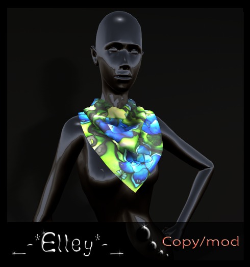 _-*Elley*-_ Green+blue flowers