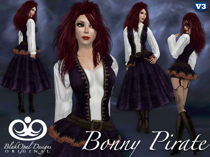 Bonny Pirate Outfit - Purple