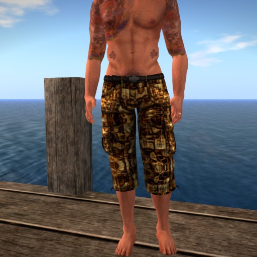 Steampunk Mesh Cargo Capris