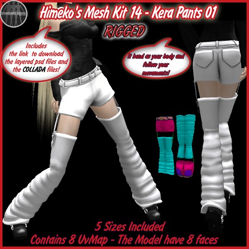 [FULL PERMS]Himeko's Mesh Kit 14 - Kera Pants 01