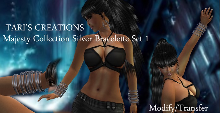 Tari's Creations-MajestyCollectionSilver Bracelette Set 1(Box)