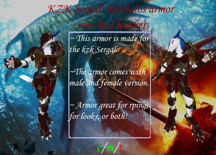 Sergal Rathalos: Red leather