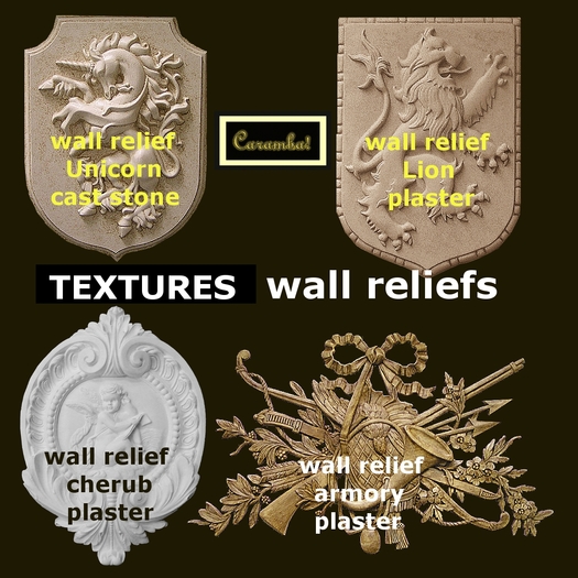 Wall reliefs - texture pack