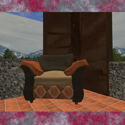 Suede Leather Arm Chair - Southwestern Fiesta