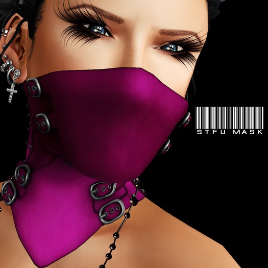 ::TATTOOART:: STFU MASK PINK