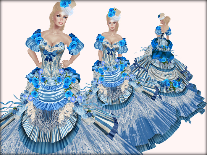 Boudoir -Victorian Ball Gown-Belle De Jour