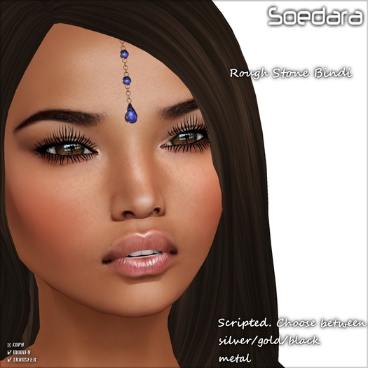 ~Soedara~ Rough Stone Bindi Purple