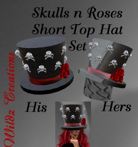 ~WC~ His/hers Skulls n Roses