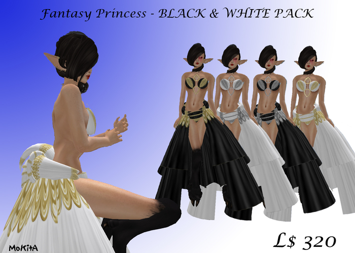 MoKitA - Fantasy Princess BLACK&WHITE PACK