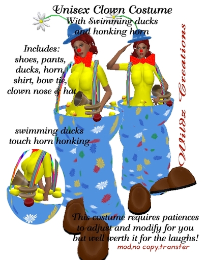 ~WC~Clown2 Costume Boxed