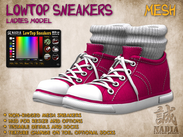 ~Nadia~ LowTop Sneakers Ladies Candy - Mesh Canvas Sneakers