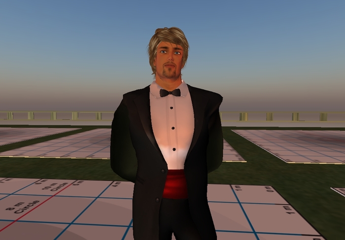 Black tie red