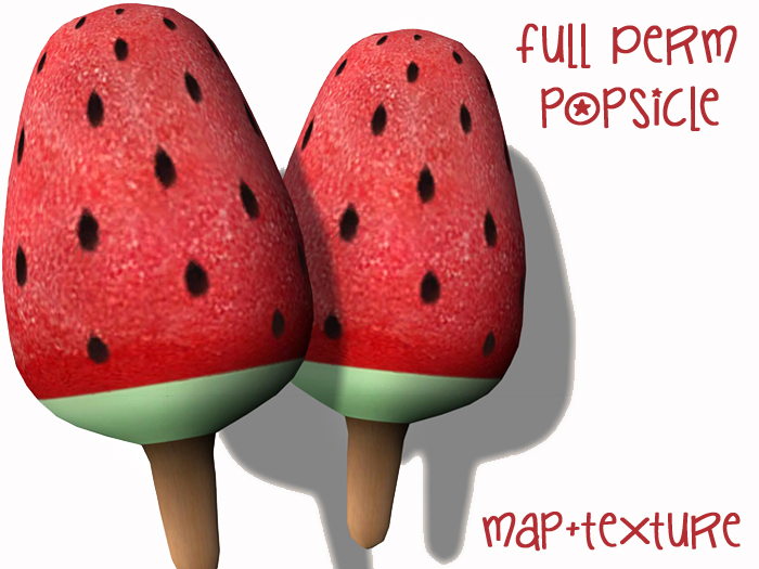 SALE FULL PERM Watermelon Popsicle Sculpt Map + Texture