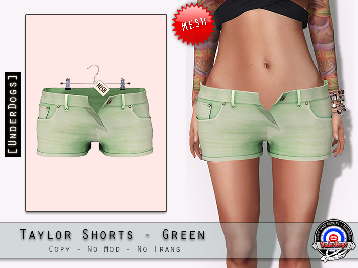 [UD] - Taylor Shorts - Green - Mesh (Bag)