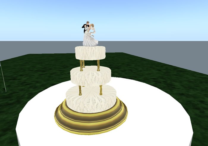 simply elegant wedding cake