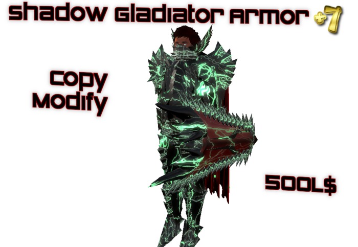 Shadow Gladiator Armor +7