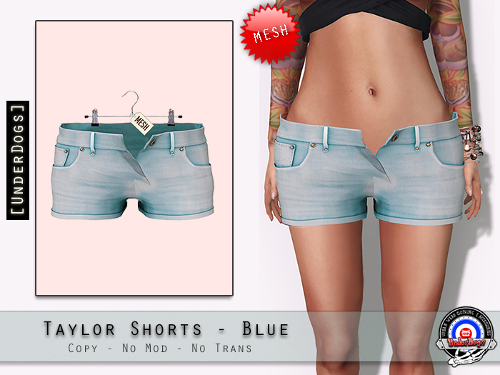 [UD] - Taylor Shorts - Blue - Mesh (Bag)