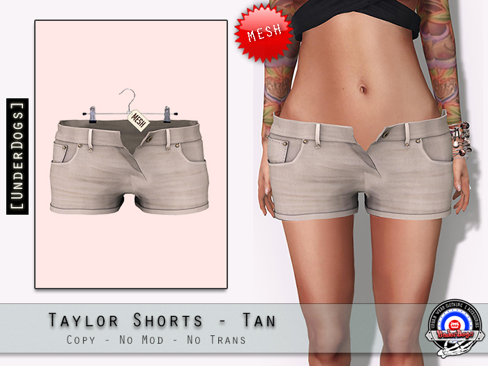 [UD] - Taylor Shorts - Tan - Mesh (Bag)