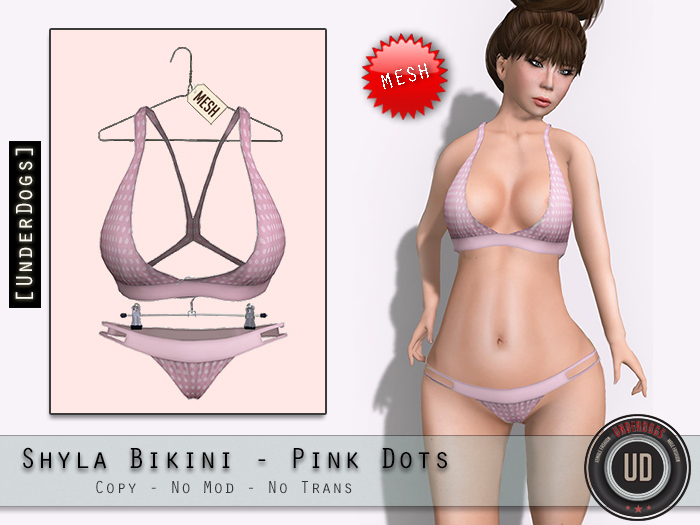[UD] - Shyla Bikini - Pink Dot - Mesh (Bag)