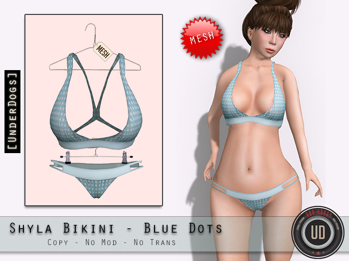 [UD] - Shyla Bikini - Blue Dot - Mesh (Bag)