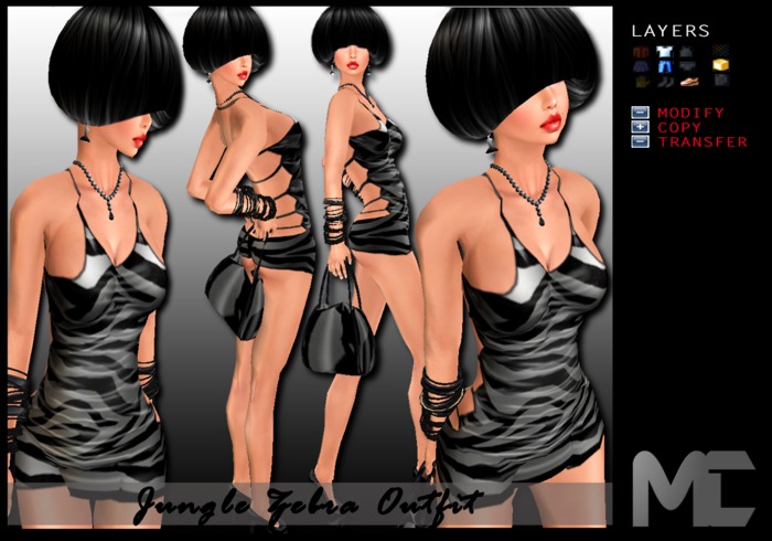 o0MC0o Jungle Zebra Outfit  (Boxed)
