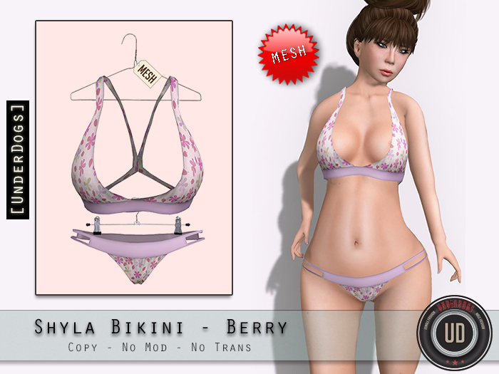 [UD] - Shyla Bikini - Berry - Mesh (Bag)