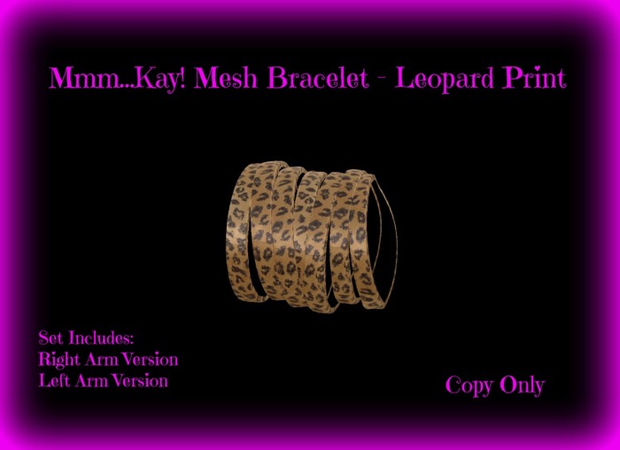 Mmm...Kay! Mesh Bangle - Leopard