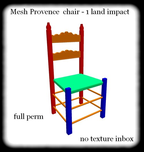 Mesh Provencale chair full perm