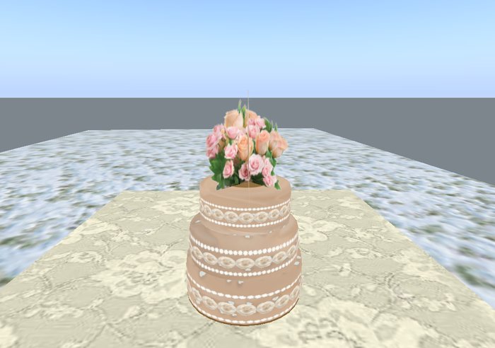 pretty in pink wedding cake boxed