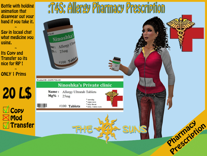 Allergy pharmacy prescription