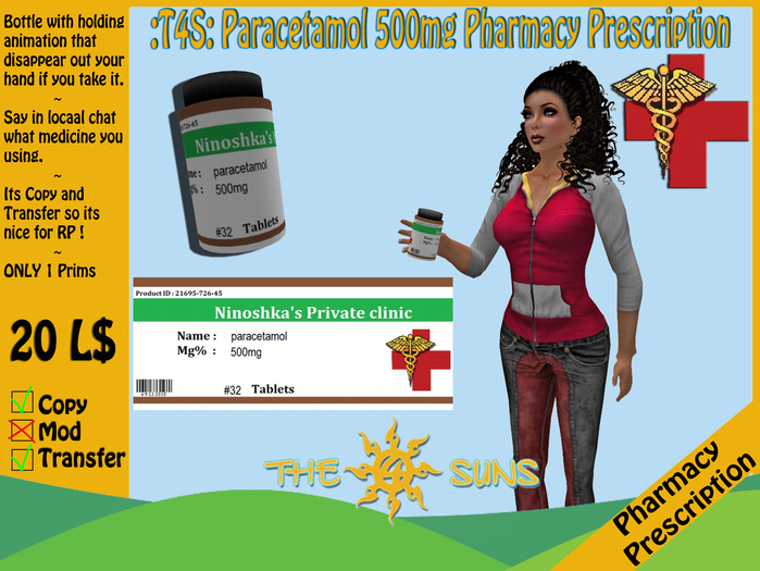 paracetamol 500mg pharmacy prescription