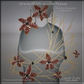 Speak To Me in Love Poems Gld Set by Chop Zuey Couture Jewellery