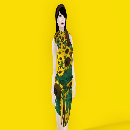 Lin Dress - Sunflowers