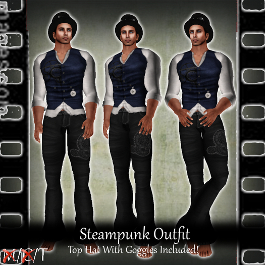 SC - Steampunk Outfit - Blue