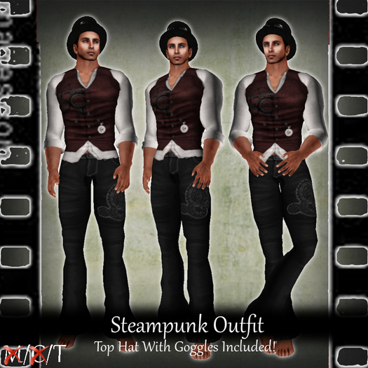 SC - Steampunk Outfit - Red