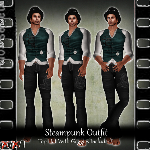 SC - Steampunk Outfit - Blue