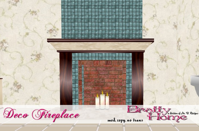 {Bratty Home} Deco Fireplace