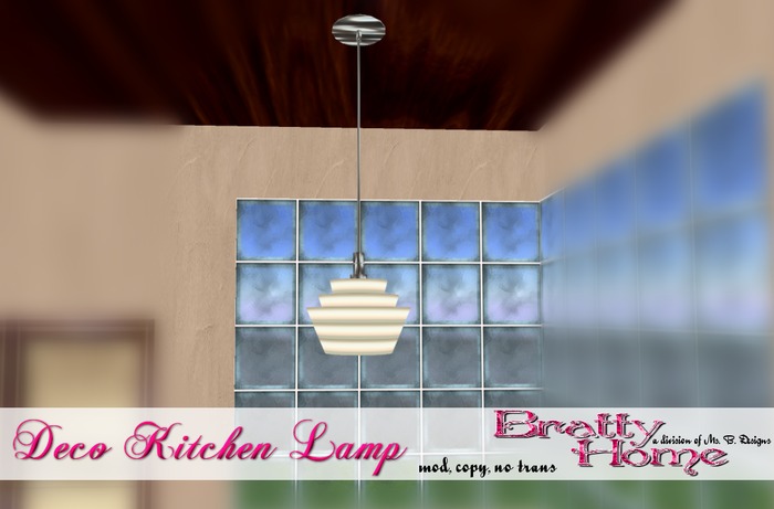 {Bratty Home} Deco Kitchen Lamp