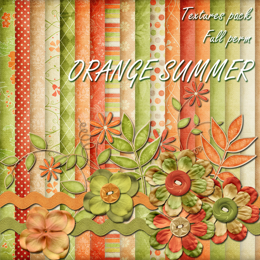 [SF] Textures Pack - Orange Summer - Full Perm (boxed)