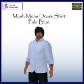 Mesh Men's Dress Shirt - Pale Blue