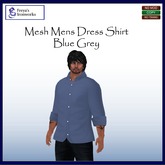 (BOX) FIW - Mesh Mens Dress Shirt - Pale Blue