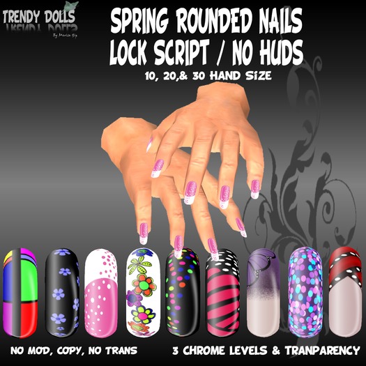 *:: TD::* Spring Nails Rounded