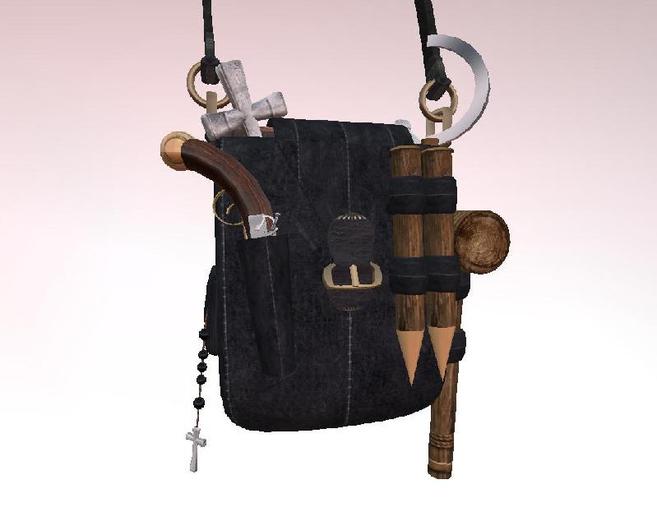 Demon, Vampire Hunter's Shoulder Bag Black