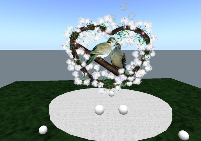 Sweet turtle dove Wedding stand with poses